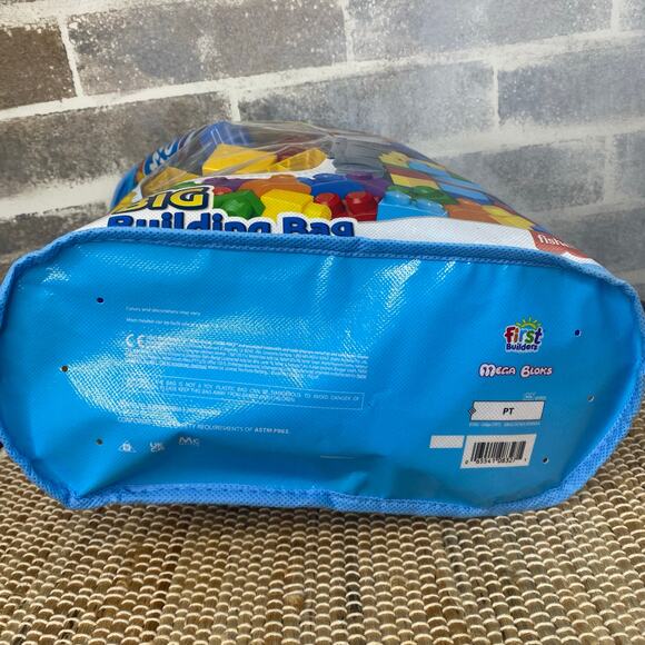NEW Fisher Price Mega Blocks 1+ First Builders Bag of Building Blocks 80 pieces - Picture 9 of 9